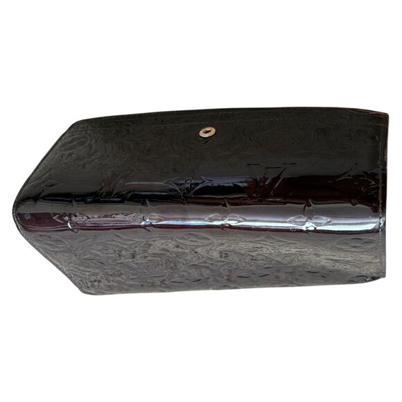 Authentic Louis Vuitton Bernie Monogram Patent Leather Long Wallet W/ COA Purple - Picture 4 of 8
